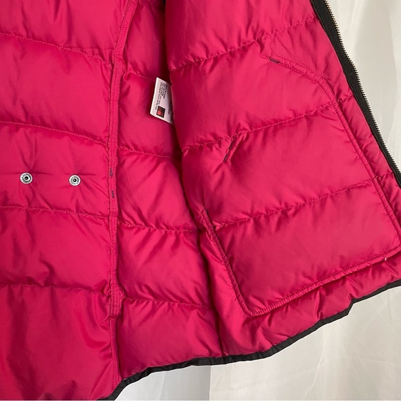 WOOLRICH Women’s Black Pink Full Zip Down Vest Size  Medium - Picture 13 of 16